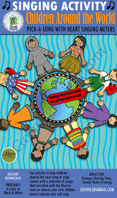 $3.00 Singing Activity: Children Around the World pick-a-song