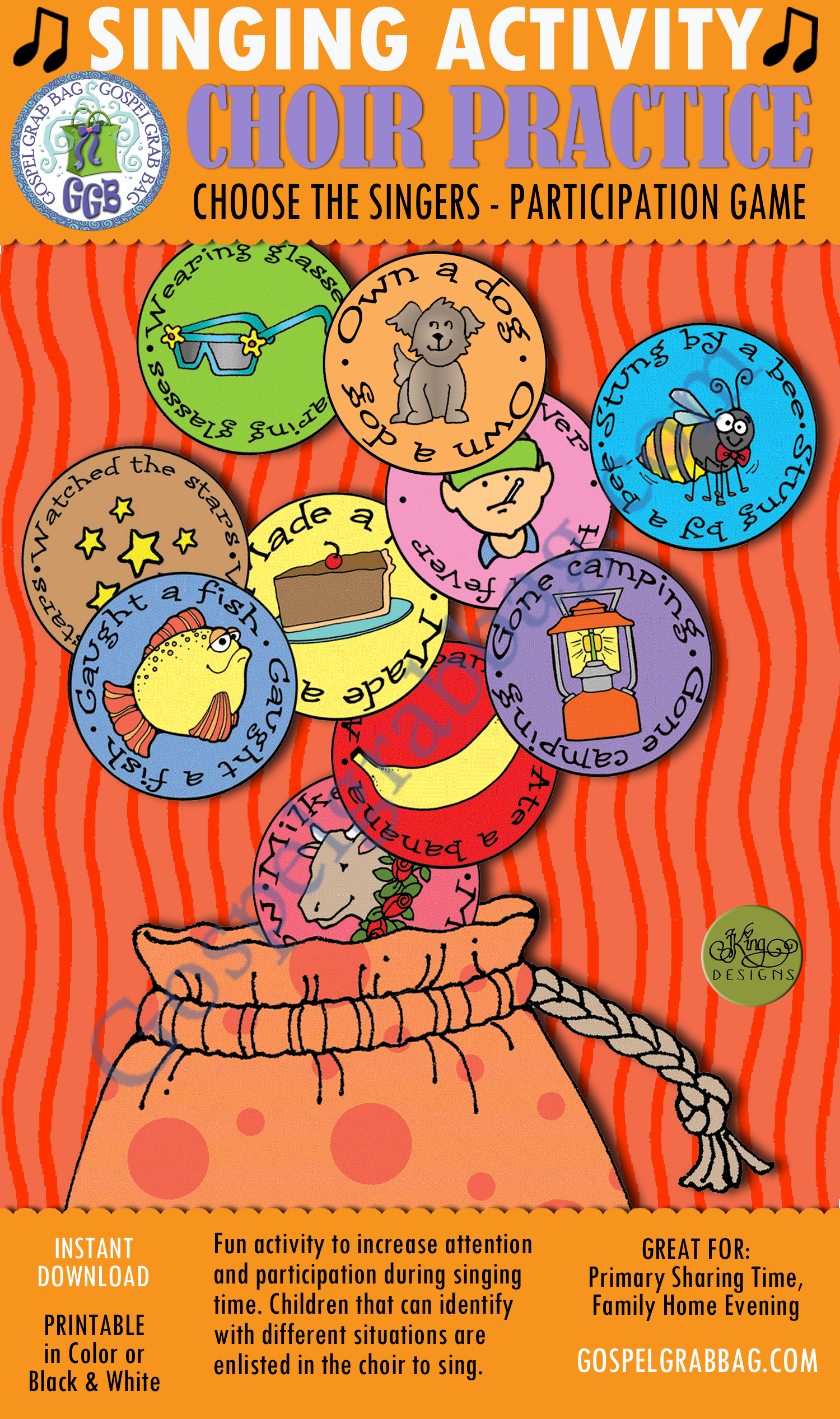 Choir Practice - select a choir with singing circles - SINGING FUN ACTIVITY