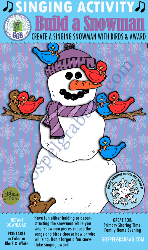 Build a Snowman pick-a-song, birds singing commands, and awards