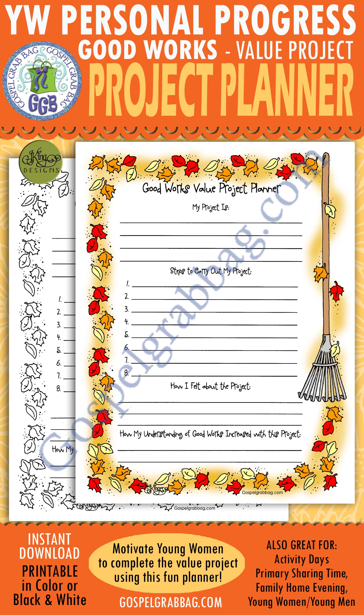 $1.75 GOOD WORKS Goal 8 PROJECT PLANNER