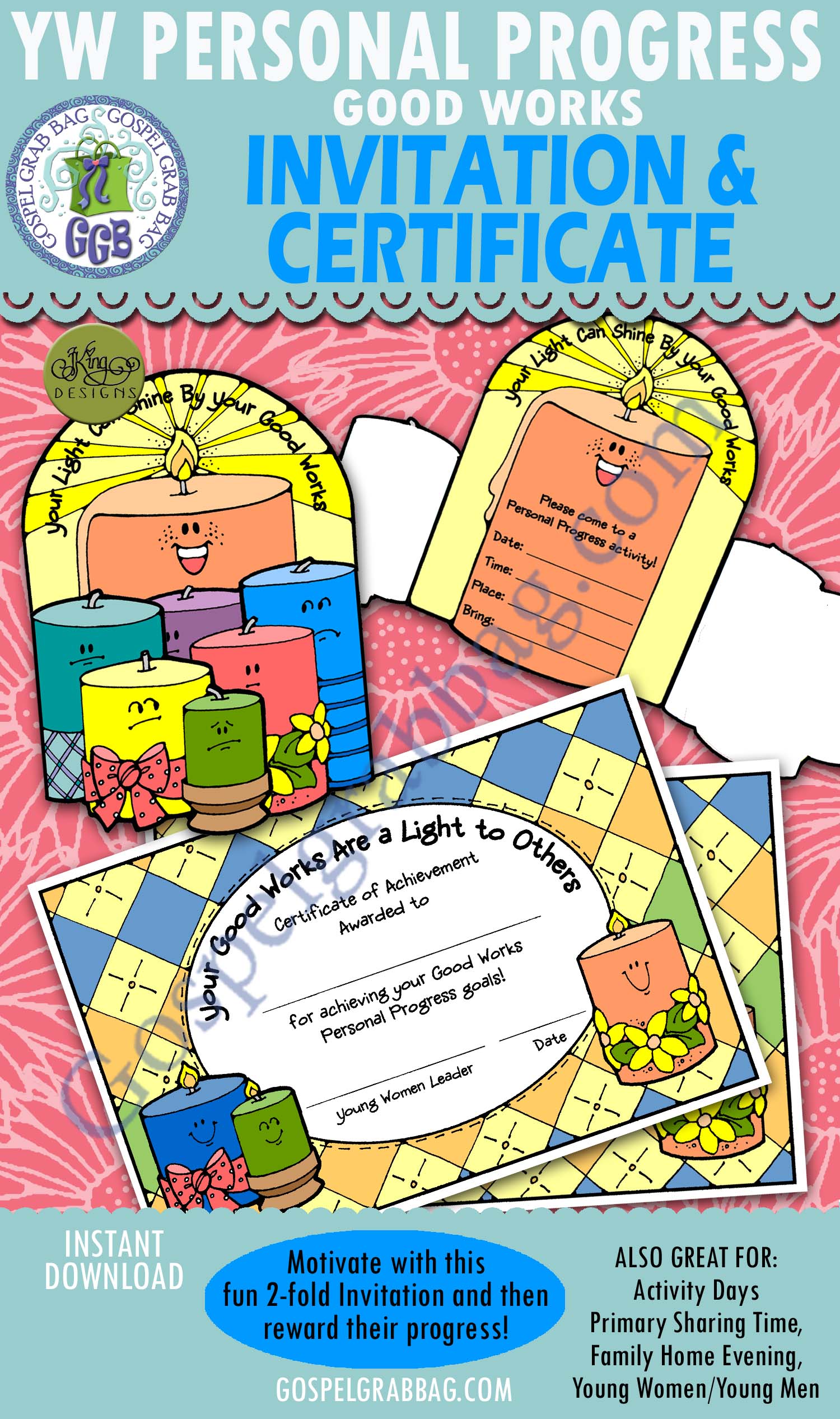$2.00 GOOD WORKS Value Night Activity Invitation and Award Certificate