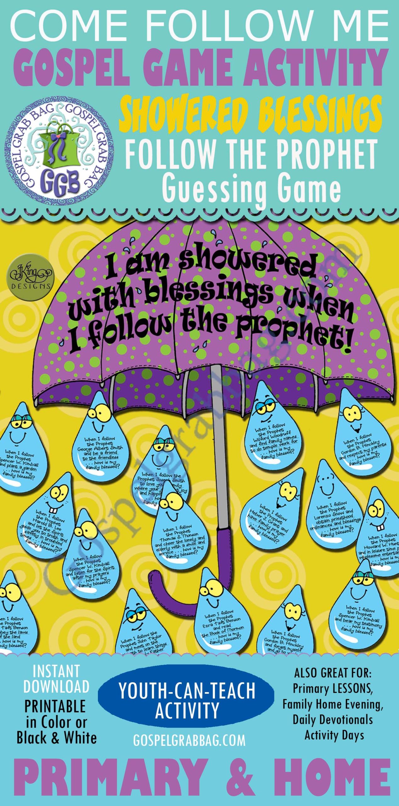 Showered with Blessings! (Follow the Prophet Guessing Game)