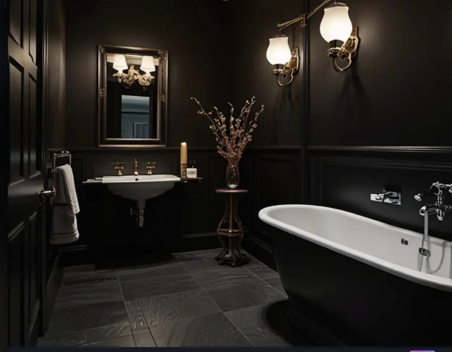 Dark Bathroom Decorating ideas