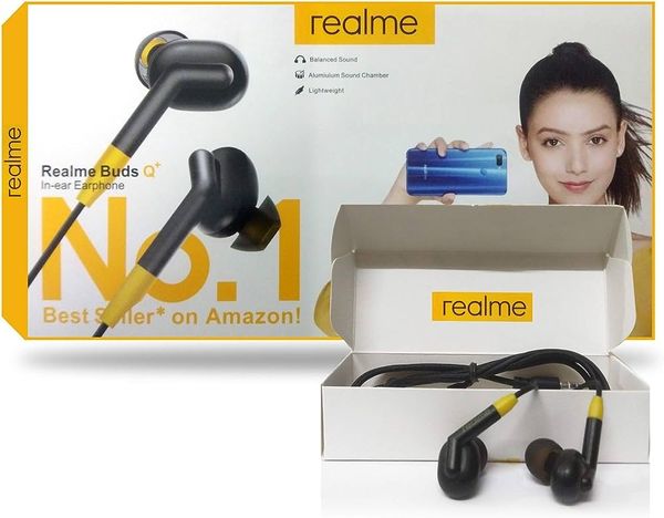 Realme Buds Q+ with Stereo HD Sound in-Ear Earphones with Mic