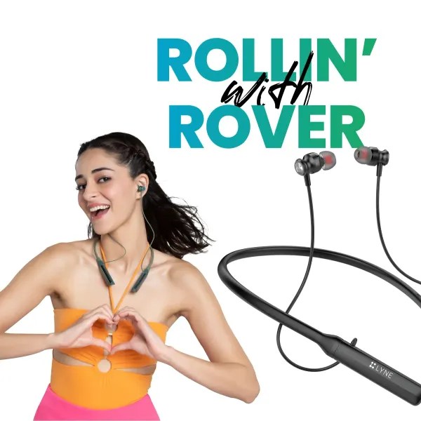 LYNE by U&i Rover 17 40Hours Battery Backup Wireless Neckband with IPX4 and Magnetic Earbuds Bluetooth Gaming Headset (Water Resistant) - Image 4