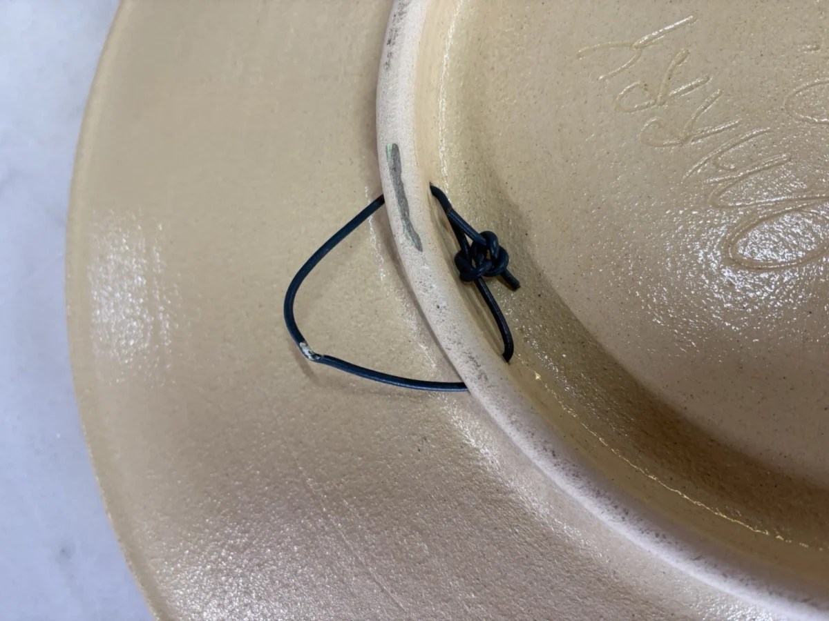 Large Gray Pottery Bowl