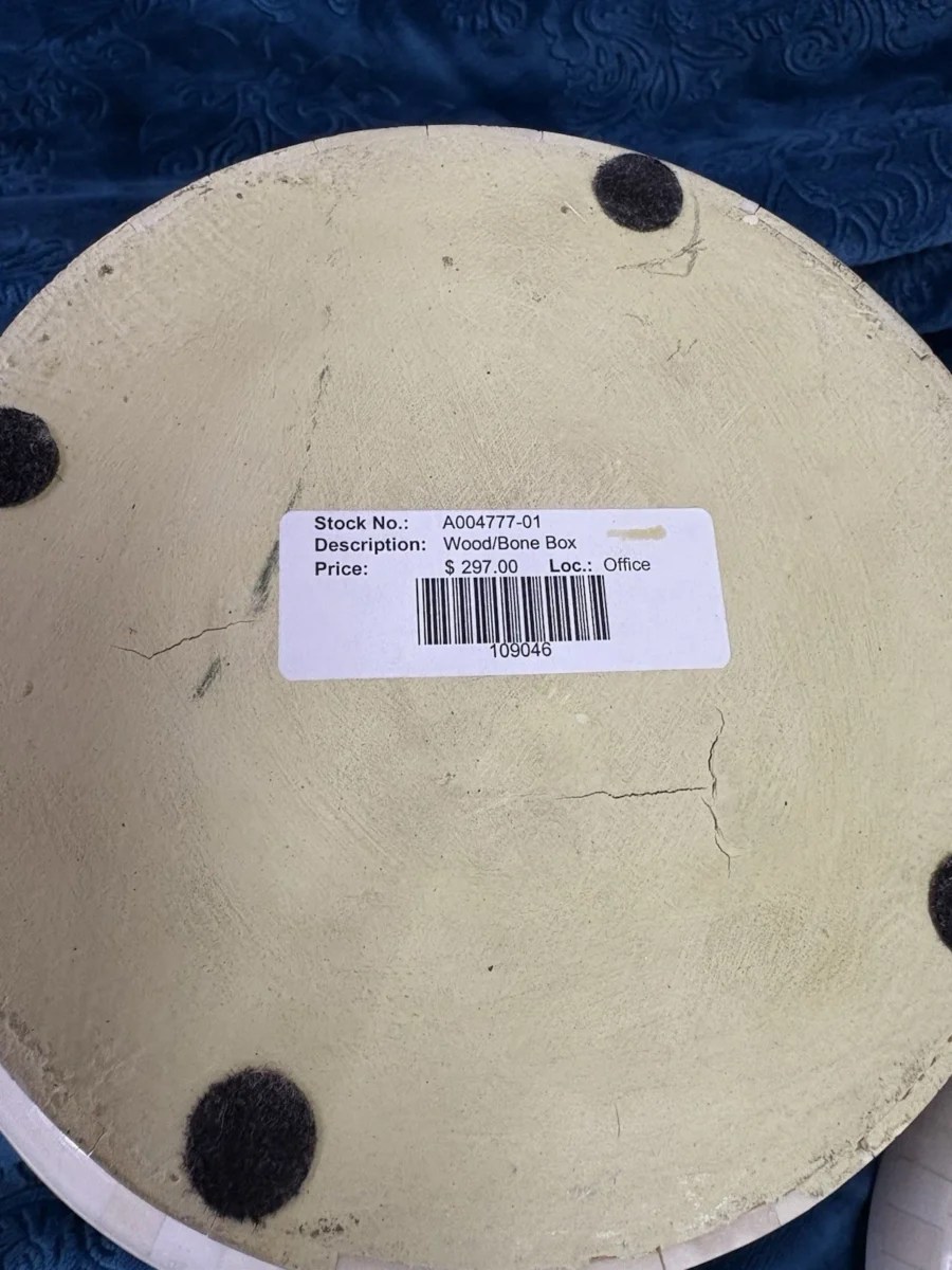 Urn with Decorative Bone Inlay