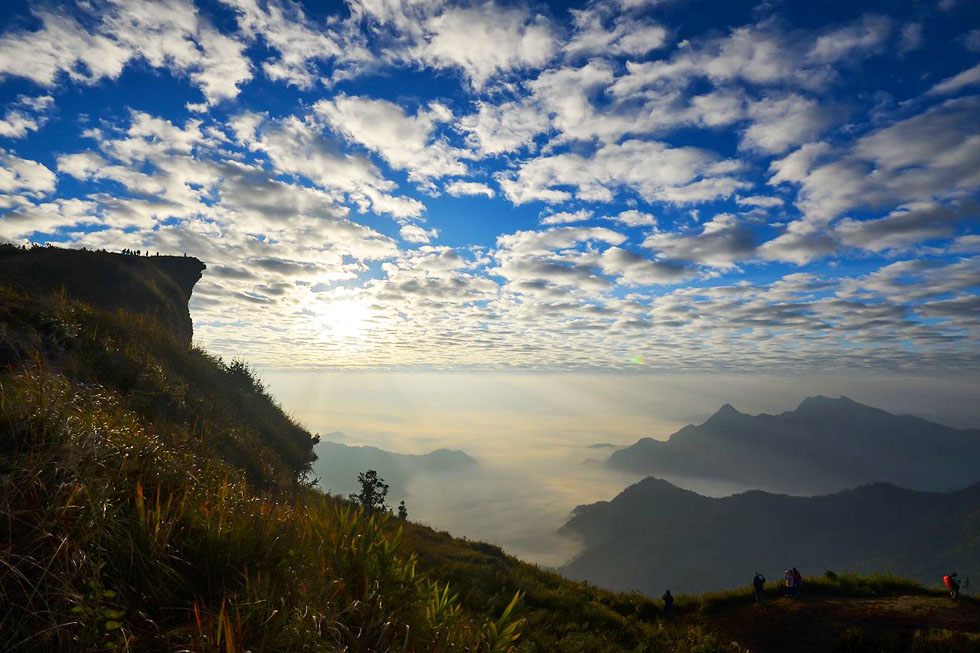 The view from Phu Chi Fa-mountain in Chiang Rai