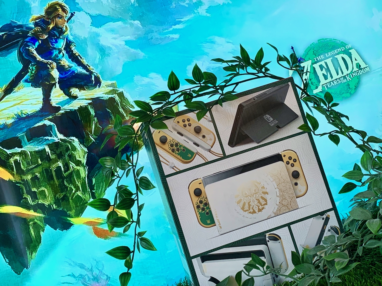 unboxing Switch Oled Zelda Tears of the kingdom