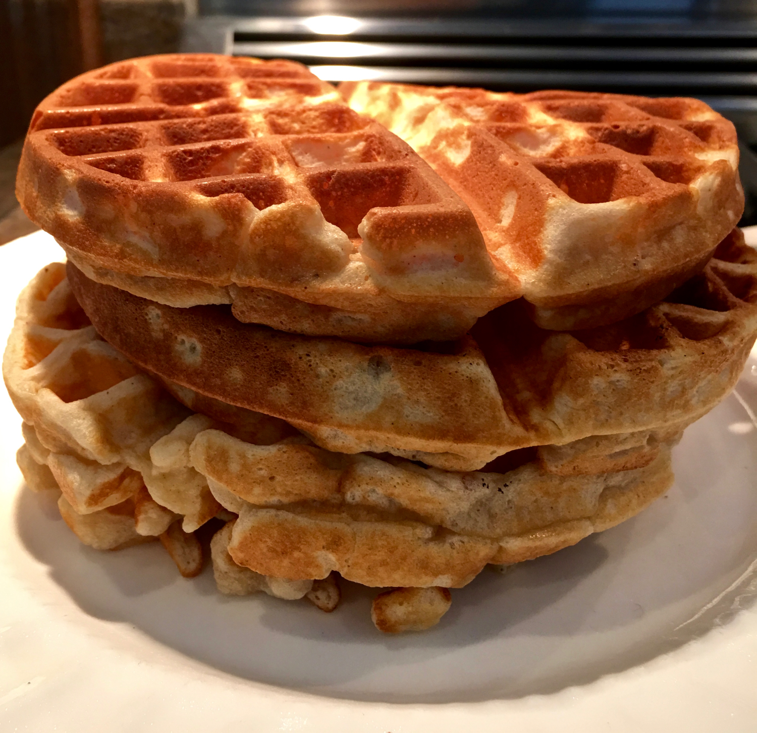 Cinnamon Waffles with Cinnamon Cream Sauce - Gourmetcentric