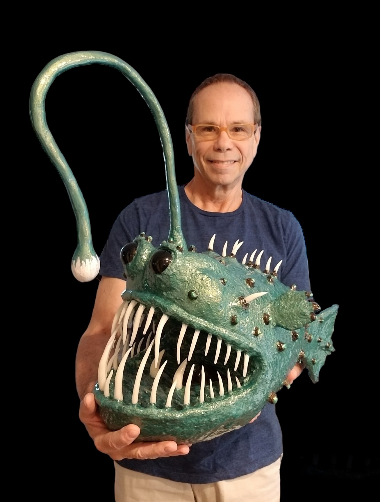 Jeff angler fish with Jeff