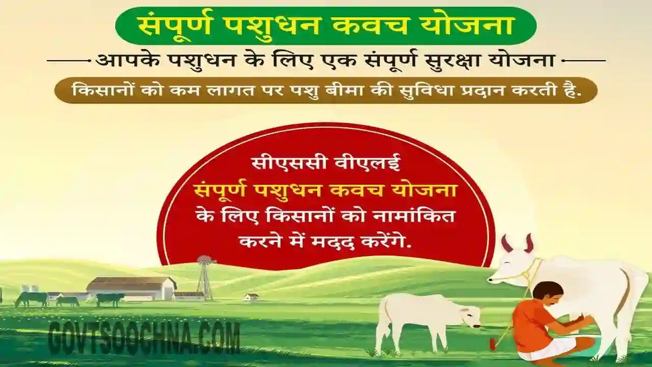 संपूर्ण पशुधन कवच योजना 2024- Pashudhan Kavach Yojana Online Apply, किसानों को कम लागत पर मिलेगी पशु बीमा की सुविधा