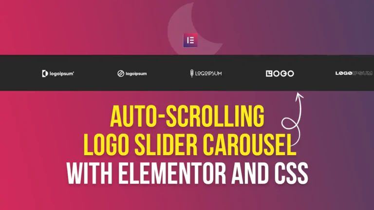 How To Create An Auto Scrolling Logo Slider Carousel With Elementor And Css - Retina Abstract Pictures for Desktop
