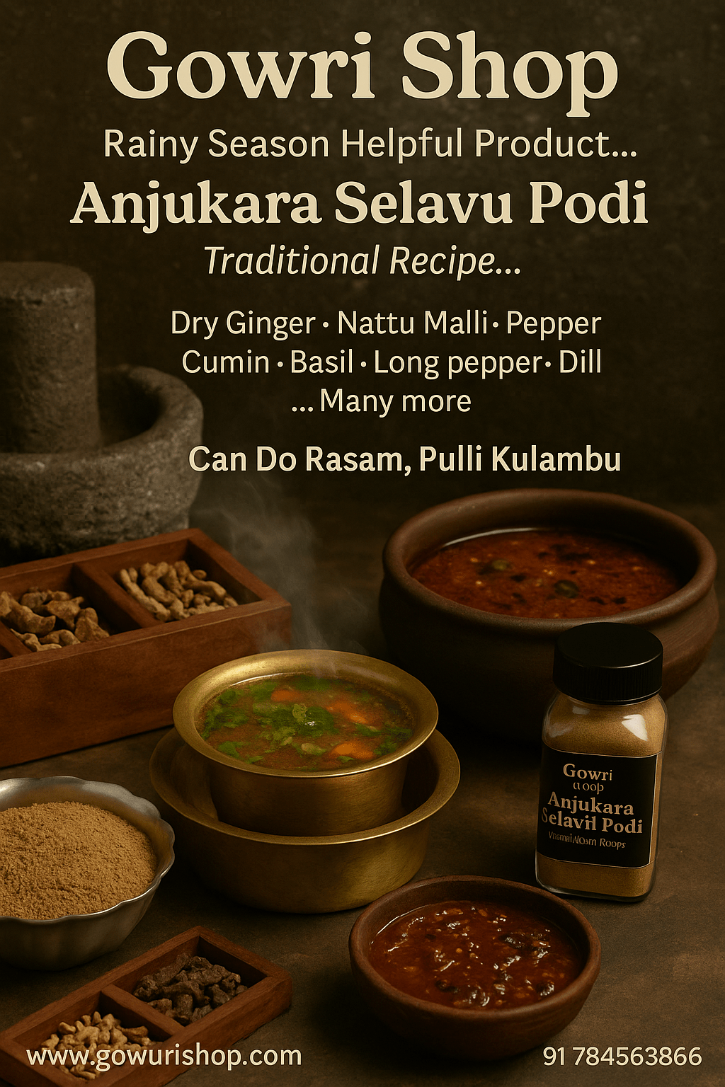 Anjukara Selavu Podi, 100 gm Box With Spoon