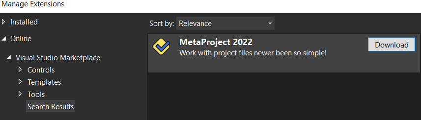 Intuitive Visual Studio Output window with the MetaProject Extension ...