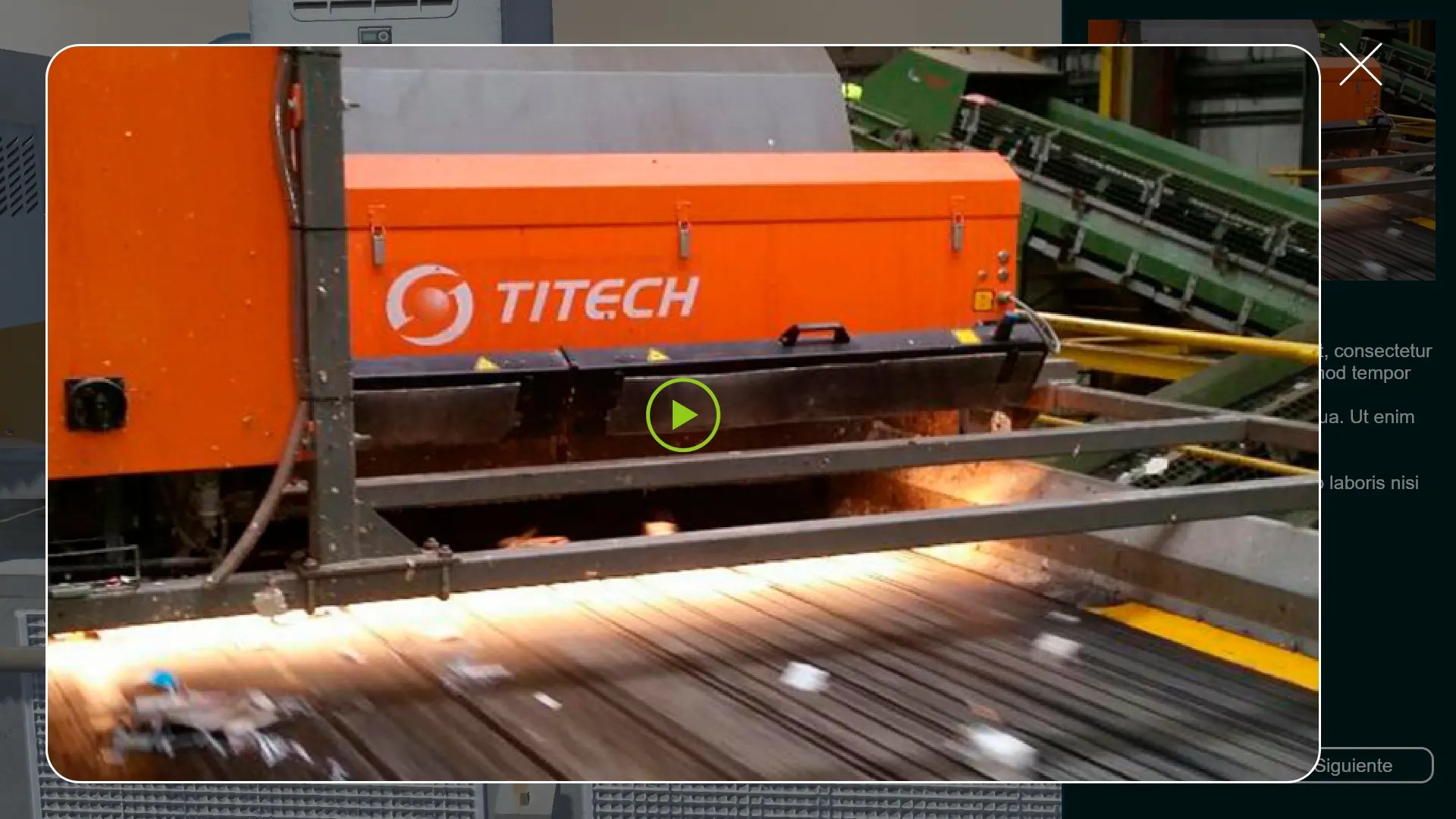 Augmented reality user interface for efficient machinery management in waste facility