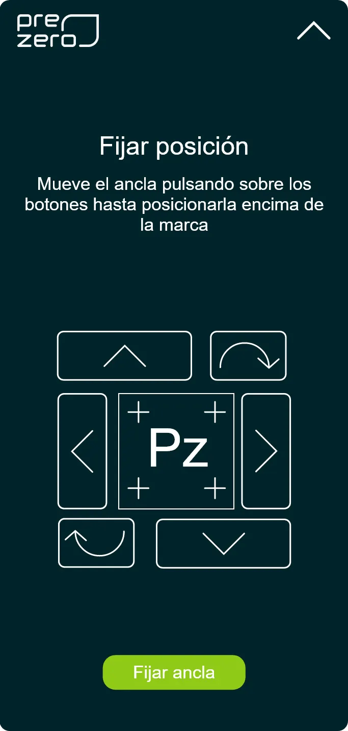 Posicionamiento de ancla UX UI interfaz para proyecto realidad aumentada gafas hololens 2