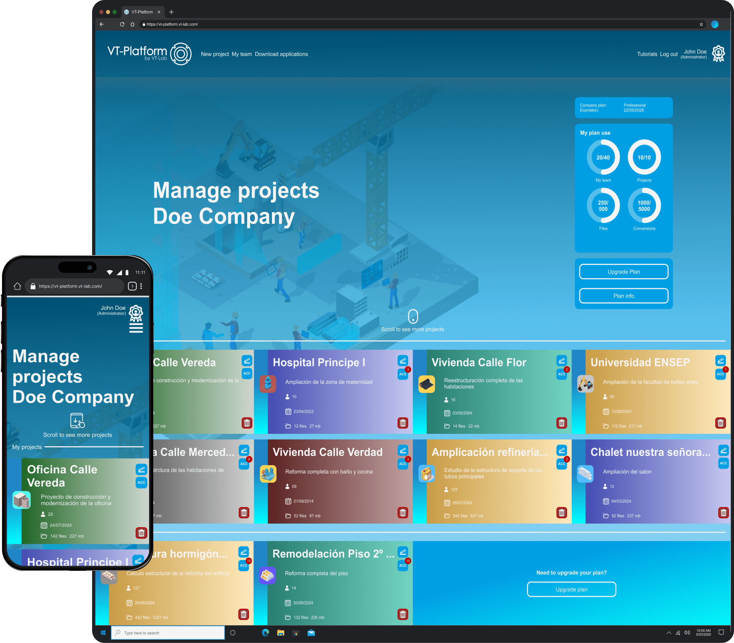 Interface for BIM asset management with augmented reality integration on-site design