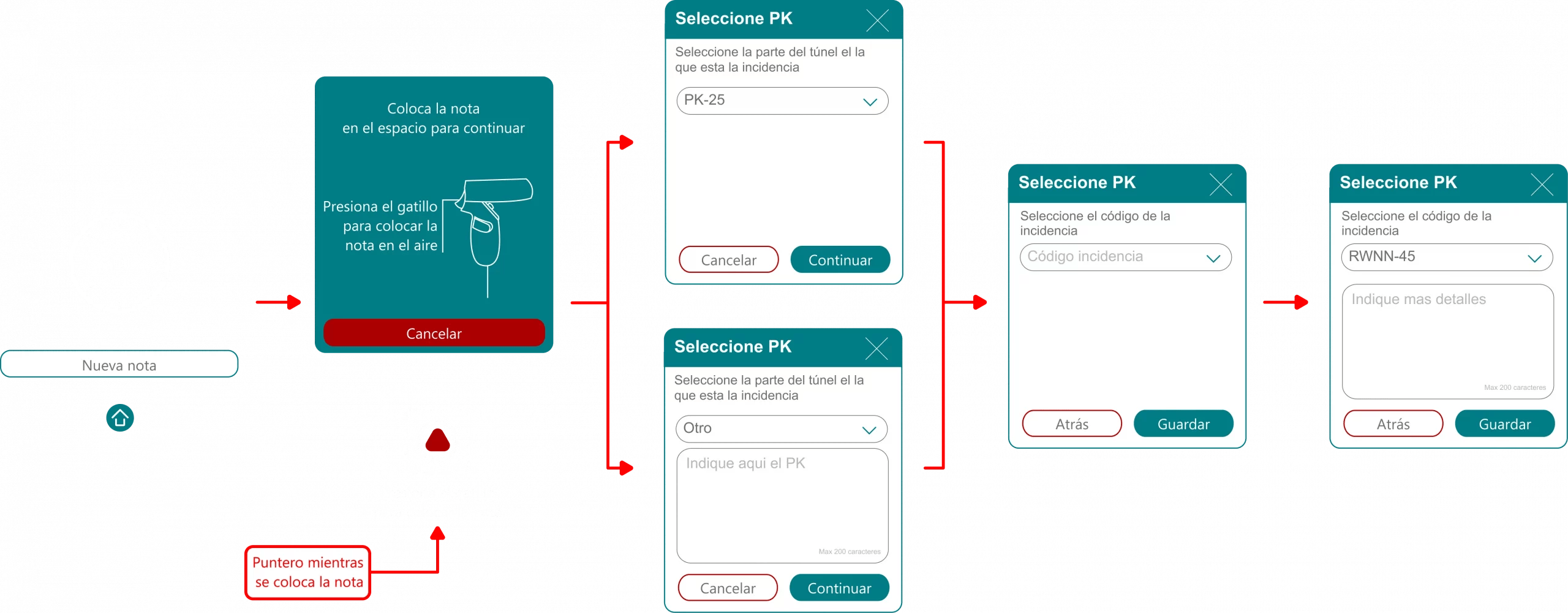 User-friendly design for VR tunnel management App UX UI