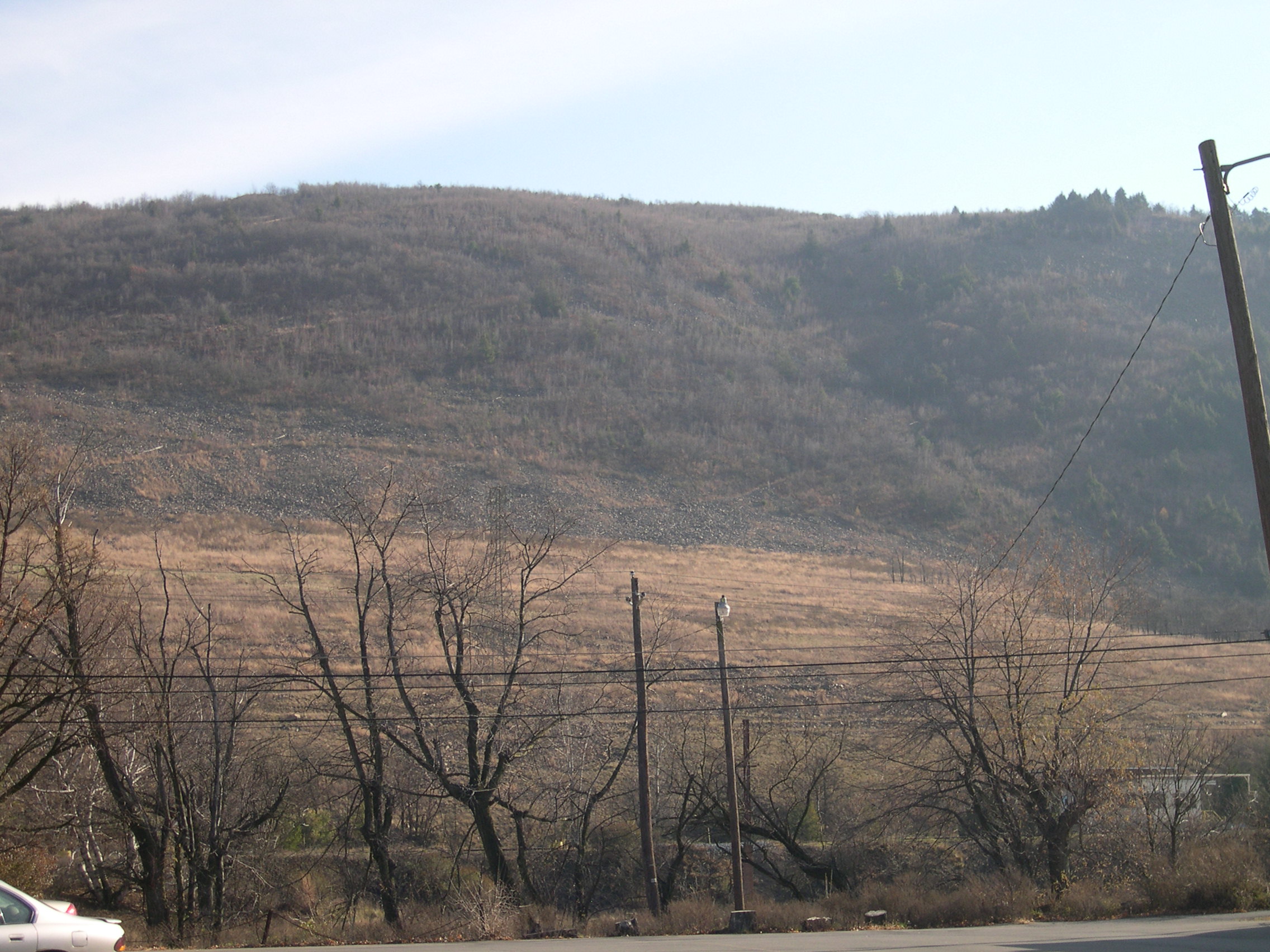 Blue Mountain is now brown