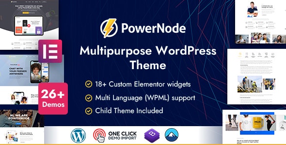Powernode Multipurpose Wordpress Theme Gplatom - Retina Gradient Patterns for Desktop