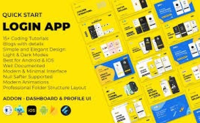Pro Flutter Login App, Frontend, Backend, Firebase – Modern Minimal ...