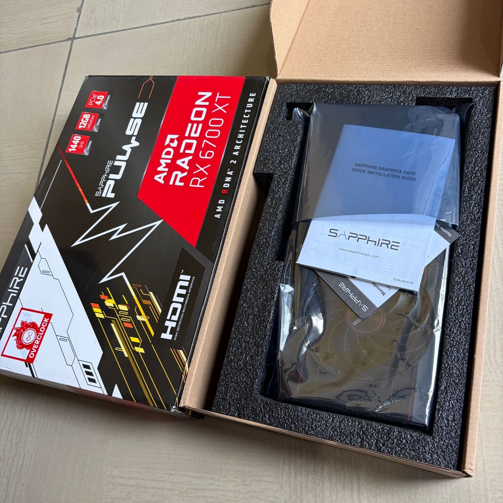AMD Radeon Sapphire RX 6700XT Pulse 12GB Gaming Graphcis Card