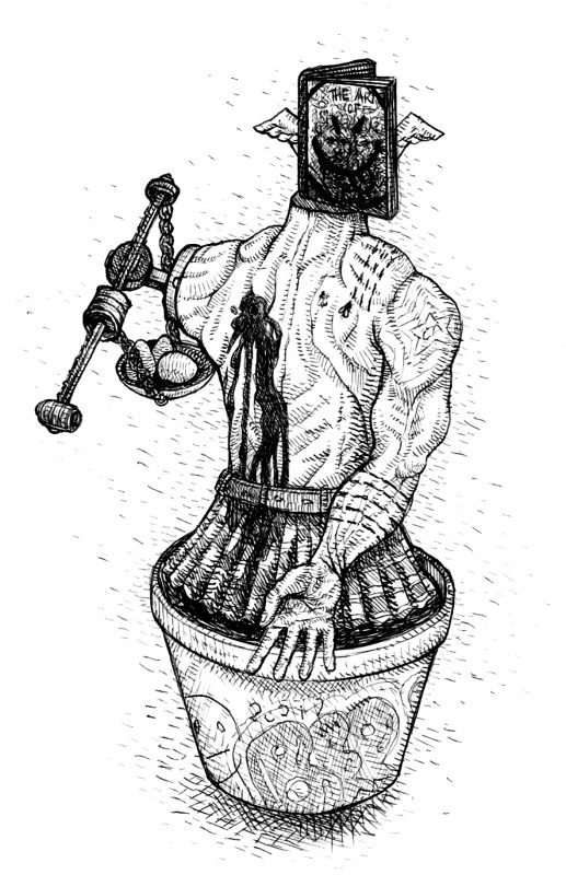 "Thor" (ink, on paper, 21x29,7cm), 200 euros