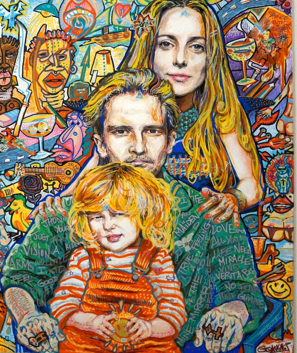 "JAP" (mixed medias on canvas, 60x45cm), SOLD