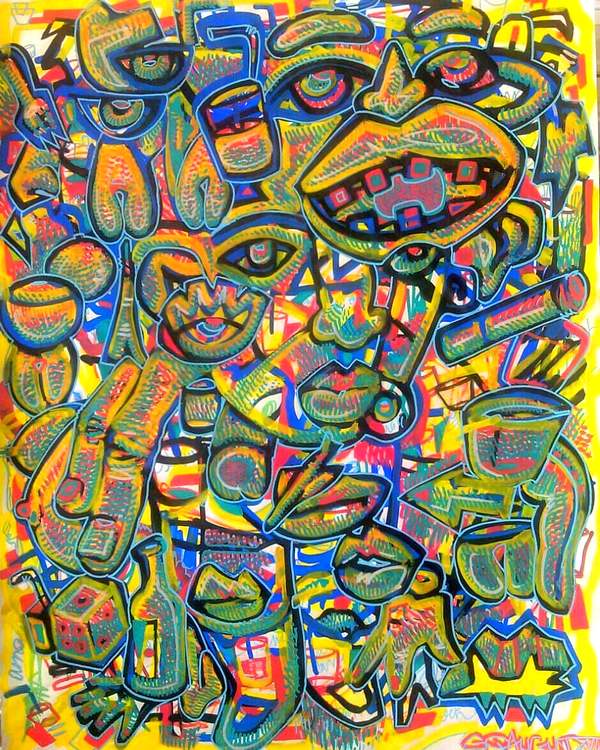 "Lomography" (Mixed medias on paper, 70x52cm) 1200 euros