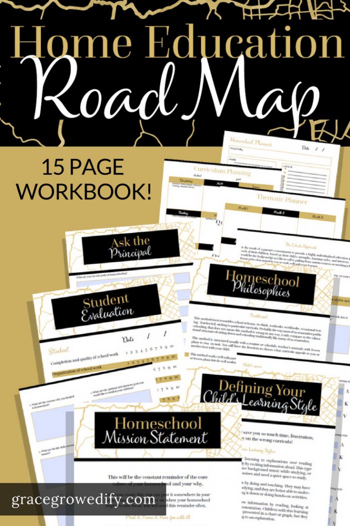 The Home Education Road Map Workbook Road Map Pin 700x1050 