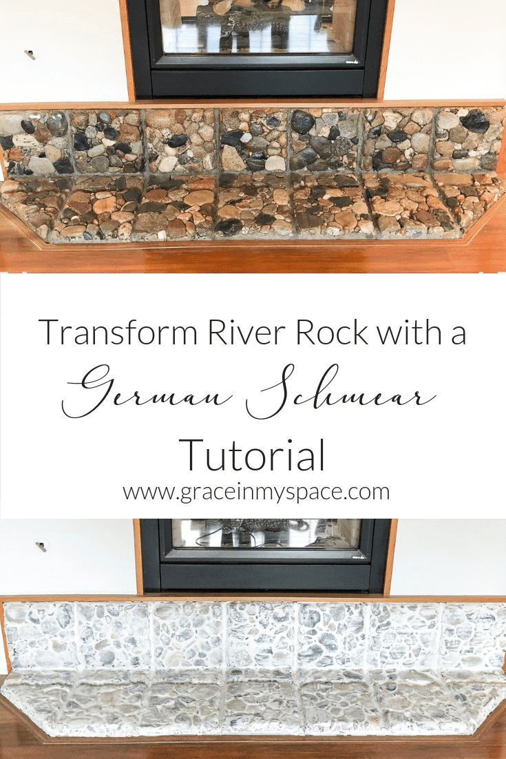 Makeover How We Replastered Our Mountain House Stone Fireplace