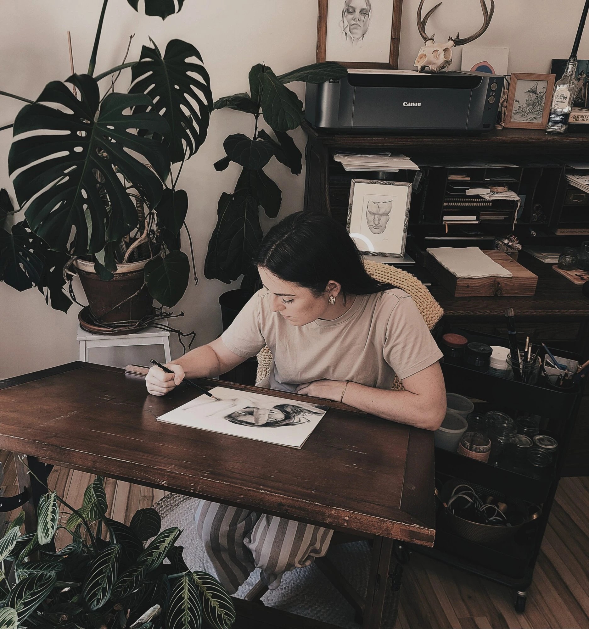 Grace Kerr in her studio