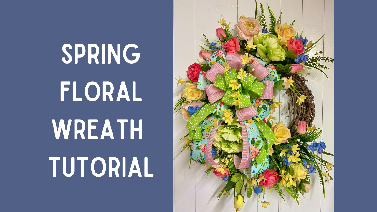 How to Make a Spring Wreath for Doors Grace Monroe Home
