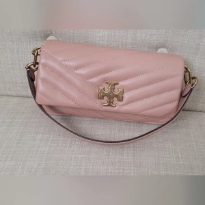 Kira Chevron Flap Shoulder Bag Pink (GSU)