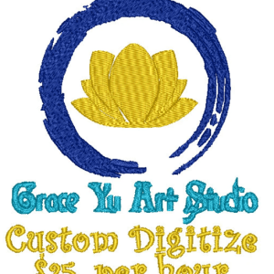 Custom digitize embroidery file