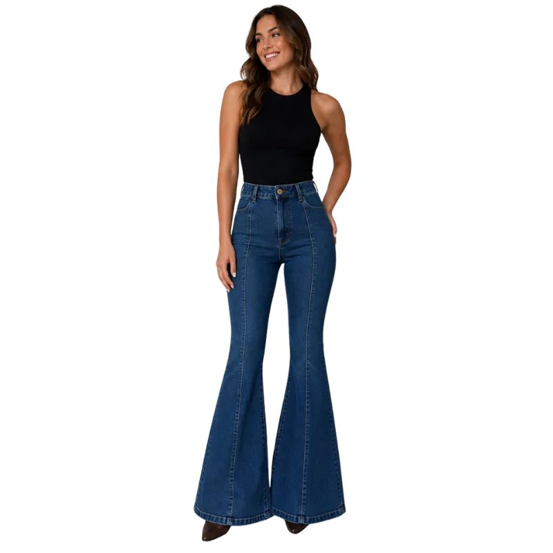 CALÇA FLARE ALTA