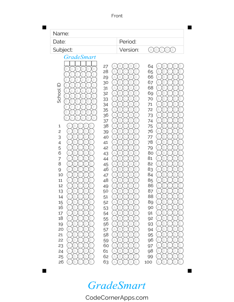 100 Question Answer Sheet Pdf - Sunset Design Collection - Mobile Quality