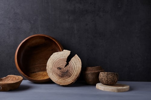 Turned Walnut Serving Bowl