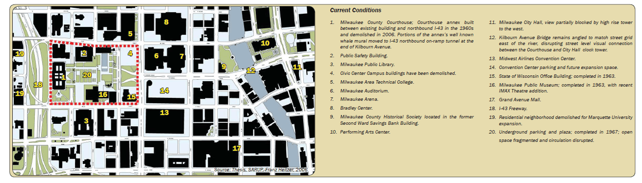 MacArthur Square Planning GRAEF Figure Ground Comparison 1956 2010 