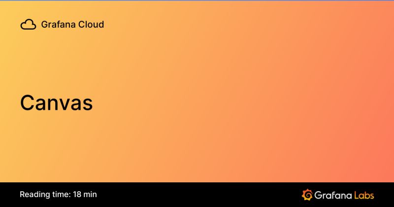 Canvas Grafana Cloud Documentation - Colorful Texture Collection - Desktop Quality