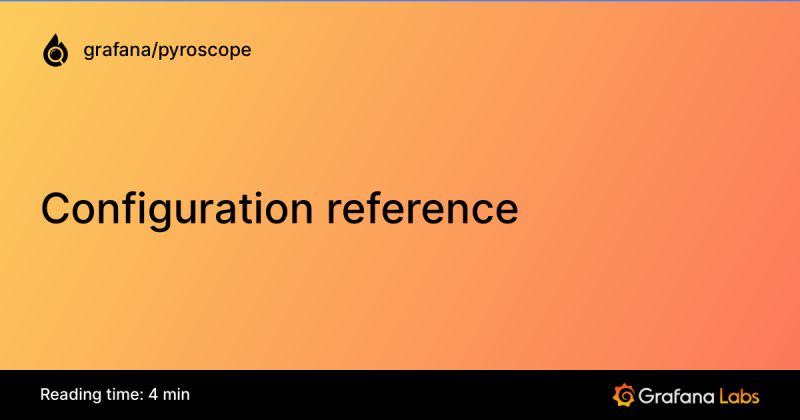 Configuration Reference Grafana Pyroscope Documentation - Download Perfect Geometric Art | 8K