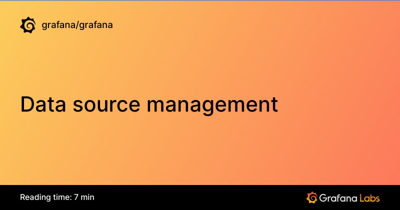 Data Source Management Grafana Documentation - Download Professional Space Background | High Resolution