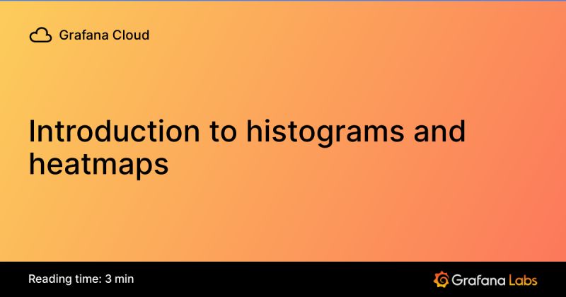 Introduction To Histograms And Heatmaps Grafana Cloud Documentation - Stunning Sunset Illustration - High Resolution