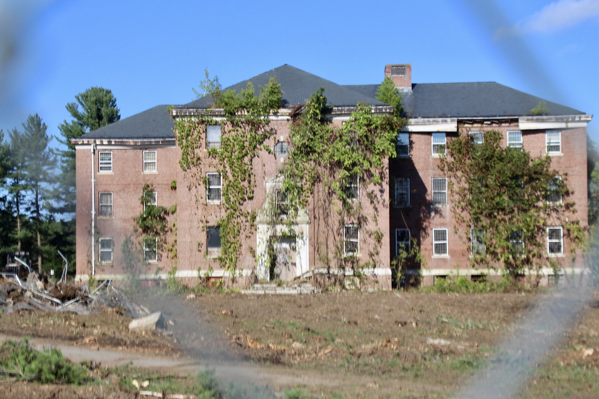 Crumbling remains of Grafton State Hospital revealed as 8 Pine Street