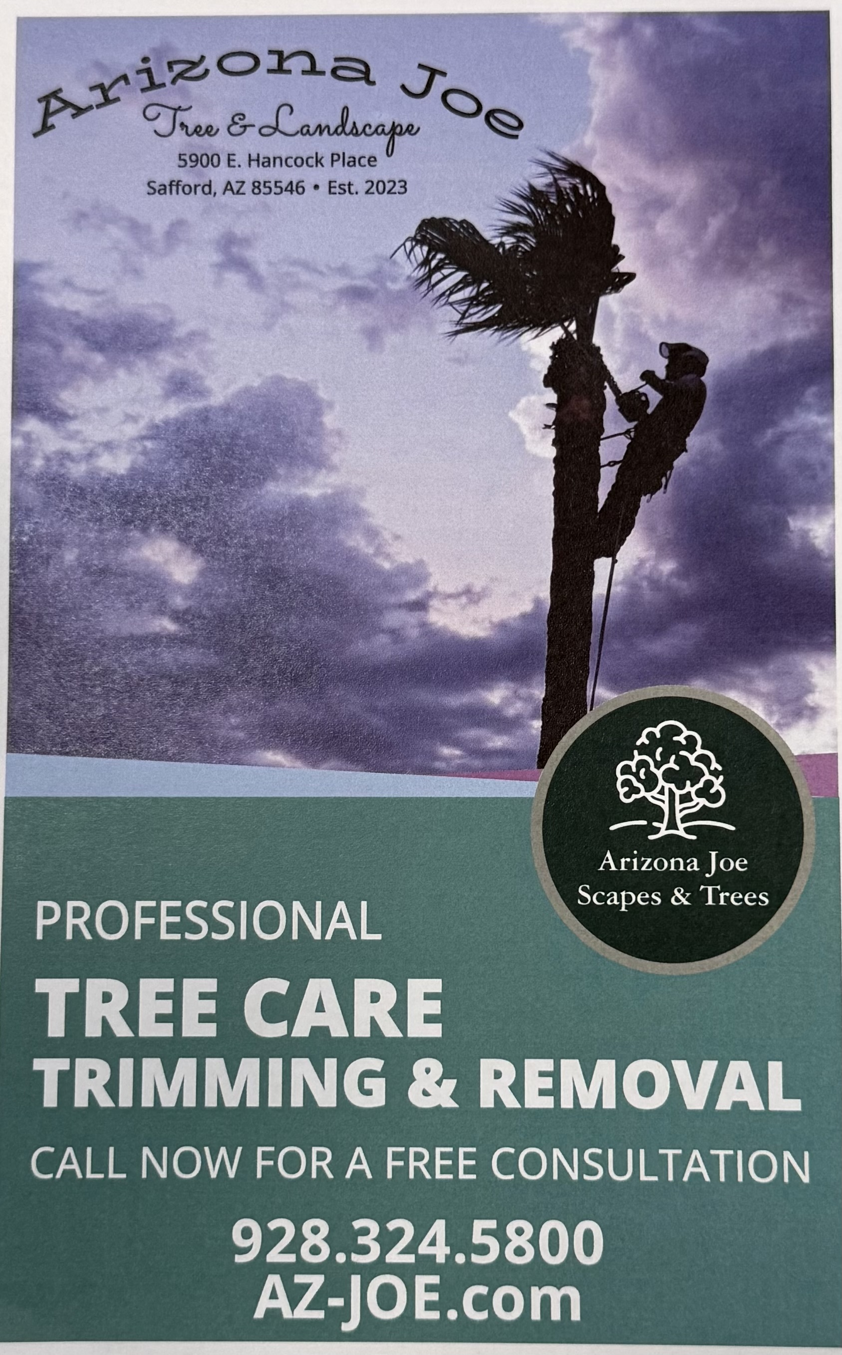 Arizona Joe Tree Care LLC Announces Dead Tree Removal Promotion with $200 Off Through January 31, 2026