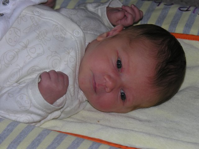 Ruby on her changing mat
