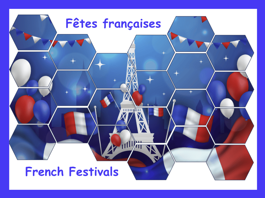 Gramacri French festivals, cultural celebrations, the Eiffel Tower and French traditions for primary school pupils.