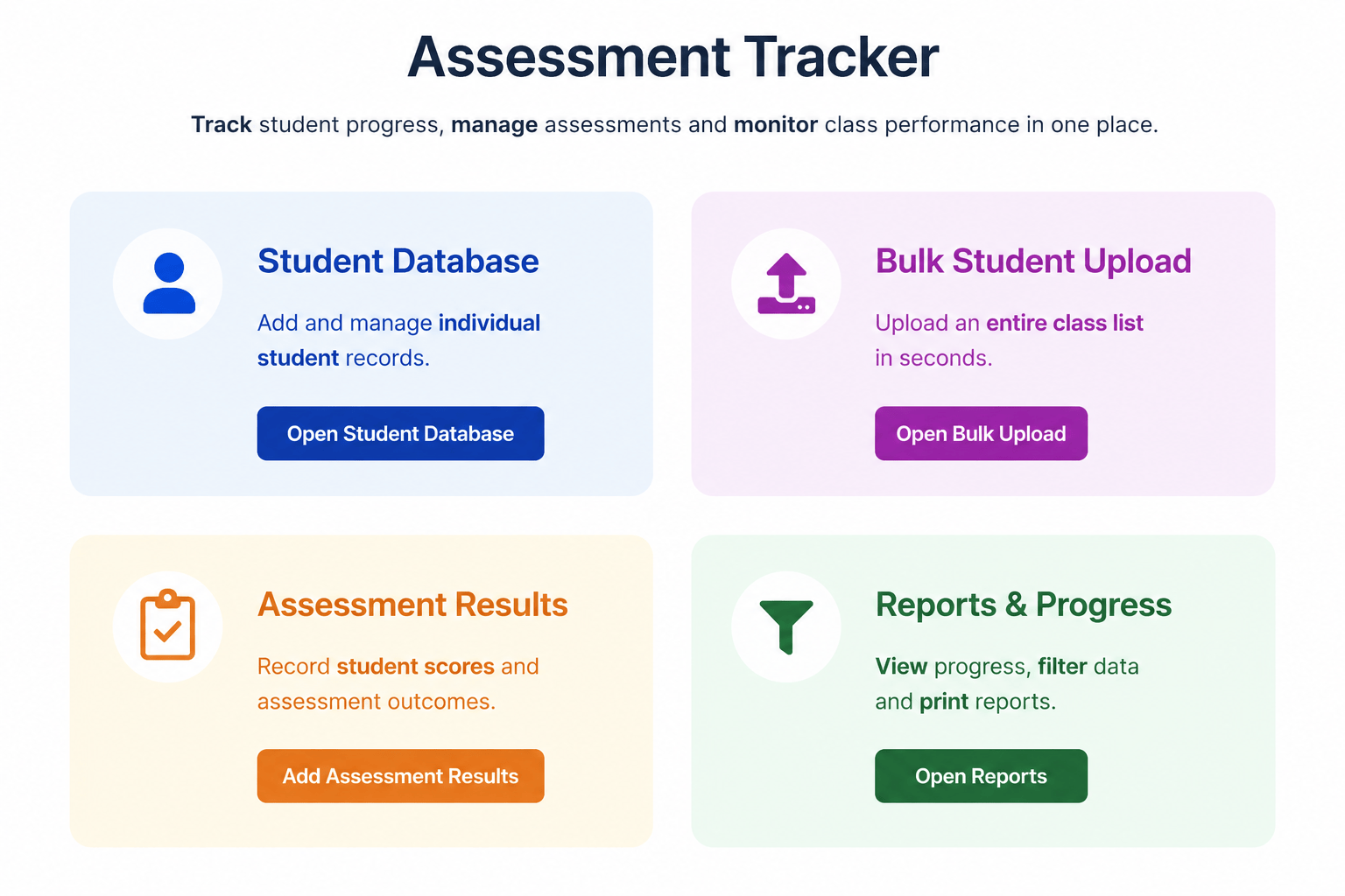 Gramacri Primary French Scheme of Work Assessment Tracker showing student records, test scores, assessment results and progress reports to monitor pupils’ French learning across KS2.