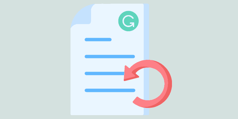 How to undo in grammarly
